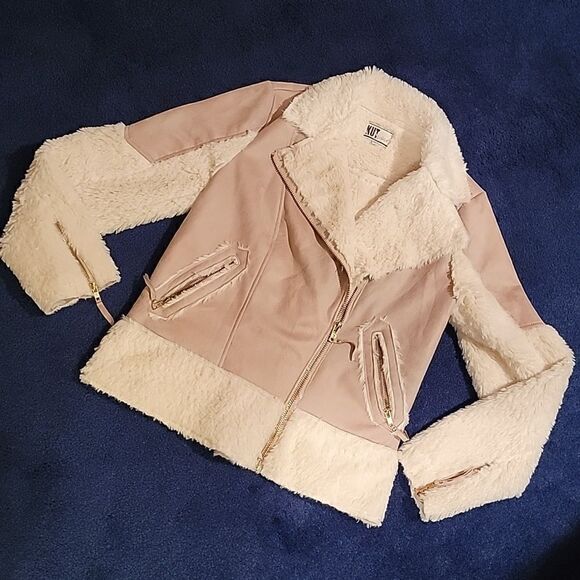 Kut from the Kloth faux suede jacket Large - Picture 1 of 11